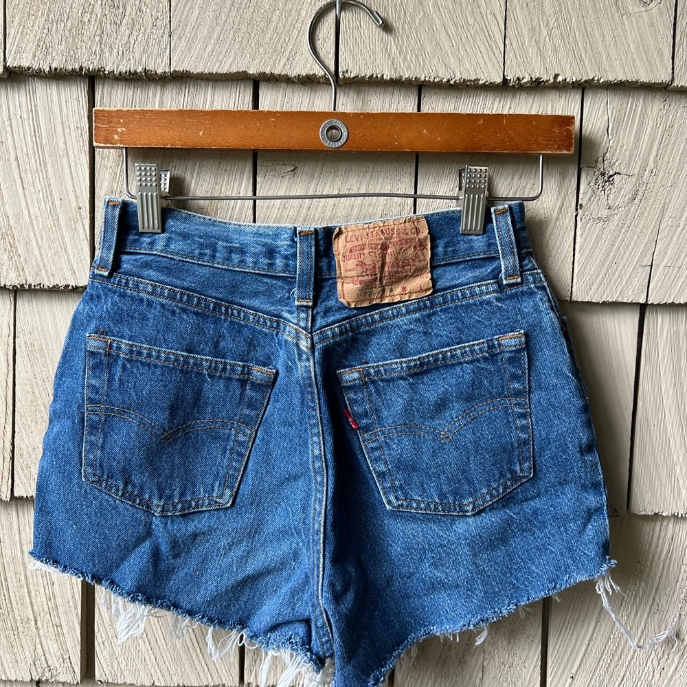 Levi's Blue Jean Shorts High-Waisted Cut-Offs